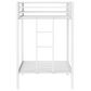 Pacific Landing Alevera Twin Over Twin Bunk Bed with Ladder in Matte White, , large