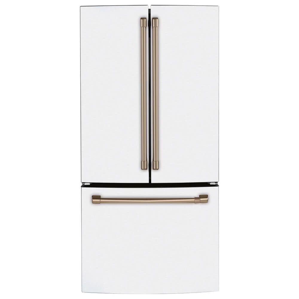Cafe 19 Cu. Ft. 3-Door French Door Refrigerator in Matte White, , large