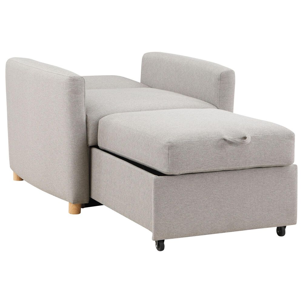 Lifestyle Solutions Conley Convertible Chair in Light Grey, , large