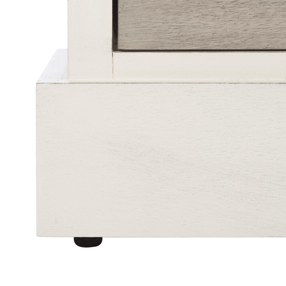 Safavieh Lydia 6-Drawer Chest in Distressed White/Greige, , large