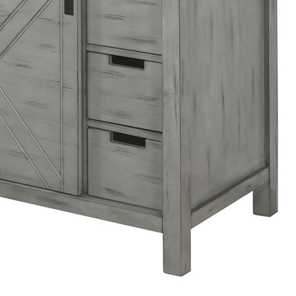 Lexora Home Marsyas 48&quot; Single Bathroom Vanity in Ash Grey with 2 cm White Cultured Marble Top and Rectangular Sink, , large