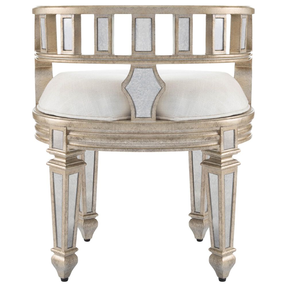 Butler Rebecca Vanity Stool in Silver, , large