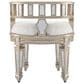 Butler Rebecca Vanity Stool in Silver, , large