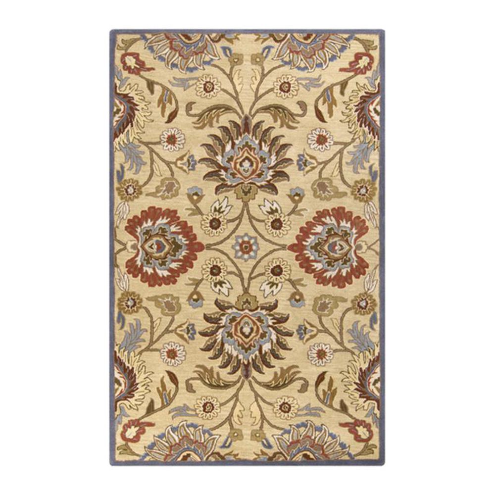 Surya Caesar CAE-1116 7"6" x 9"6" Ivory, Denim and Rust Area Rug, , large