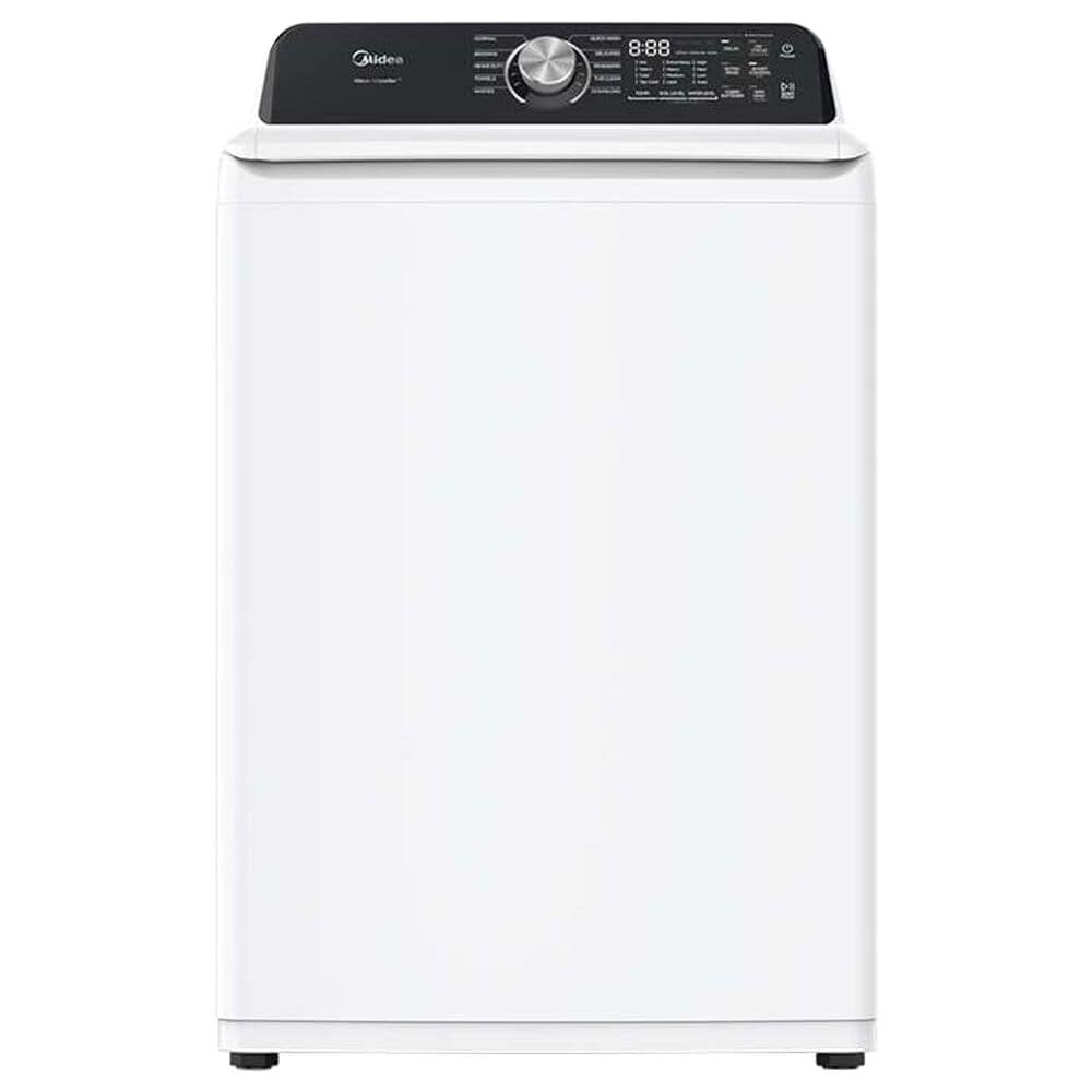 Midea 4.5 Cu.Ft. Smart Top Load Washer and 7.0 Cu. Ft. Electric Dryer Laundry Pair in White, , large
