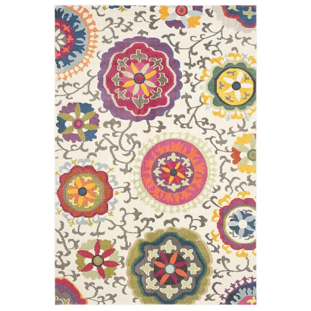 Safavieh Monaco MNC233A-5 5&#39; x 7&#39; Ivory/Multi Area Rug, , large