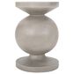 Hearth and Haven Outdoor Sculptural Round End Table with Pedestal Base in Natural, , large