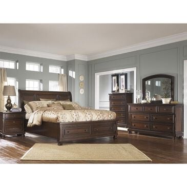 Millenium Porter 5 Piece Queen Bedroom Set in Burnished Brown, , large