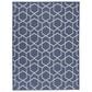Nourison Horizon HOZ01 Navy 4" x 6" Indoor/Outdoor Area Rug, , large