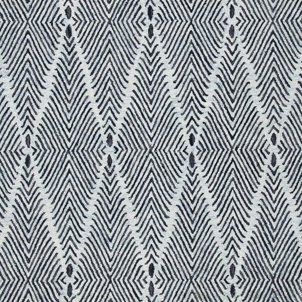 Safavieh Micro-Loop 4&#39; x 6&#39; Light Blue and Charcoal Area Rug, , large