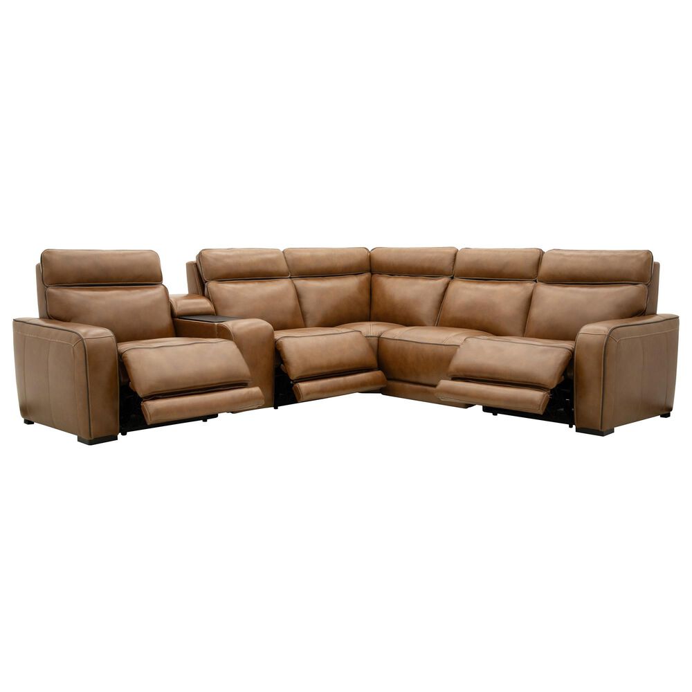 MotoMotion 7-Piece Power Reclining Sectional in Venetian Honey, , large