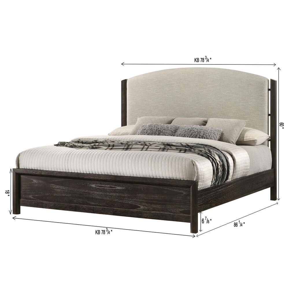 Crown Mark Ethel King Bed, , large
