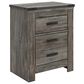 Ashley Frandern 4-Piece Full Bookcase Bedroom Set in Rustic Warm Gray, , large