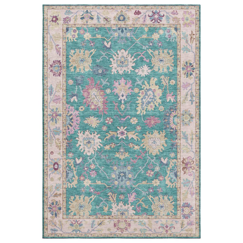 Dalyn Rug Company Hatay HY7 3" x 5" Teal Area Rug, , large