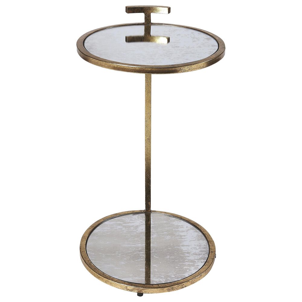 Butler Ciro Side Table in Antique Gold Leaf, , large
