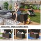 Hearth and Haven 190-Gallon Outdoor Storage Deck Box with Hydraulic Piston in Dark Brown, , large