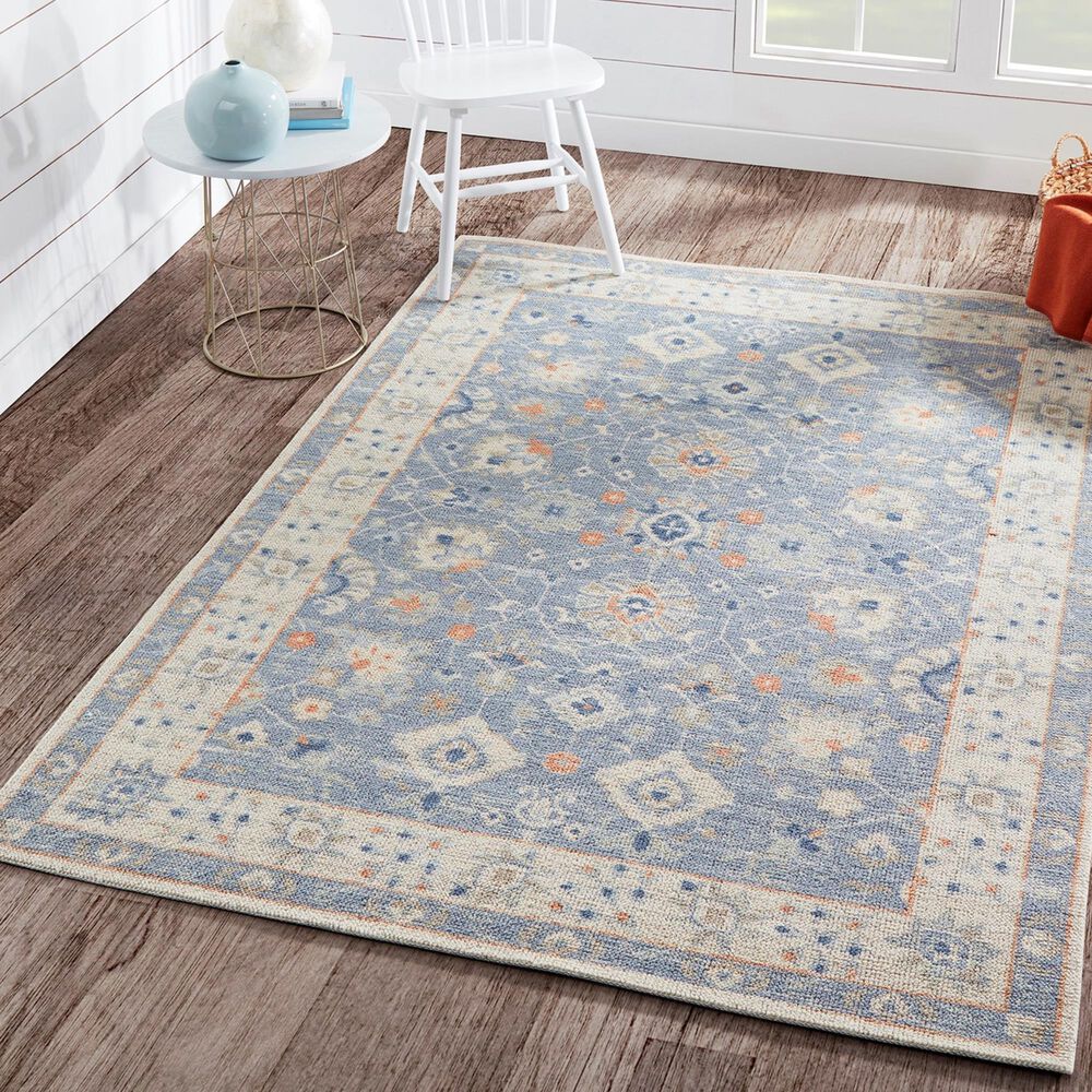 Momeni Anatolia ANA-08 3&#39; x 5&#39; Blue Area Rug, , large