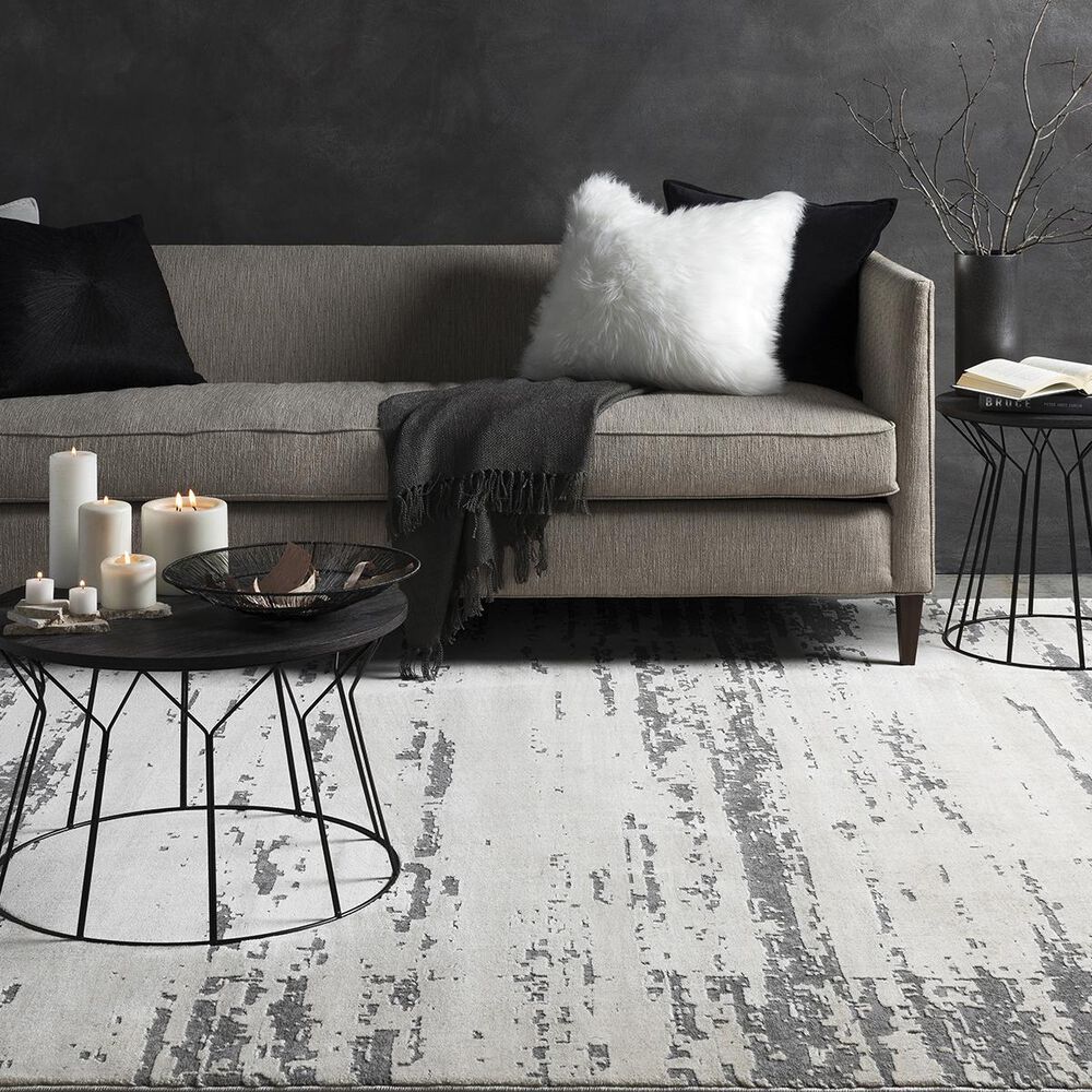 Surya Tibetan TBT-2304 7&#39;10&quot; x 10&#39;3&quot; Khaki, Cream and Gray Area Rug, , large