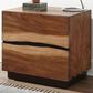 Hearth and Haven 2-Drawer Nightstand in Smokey Walnut and Coffee Bean, , large