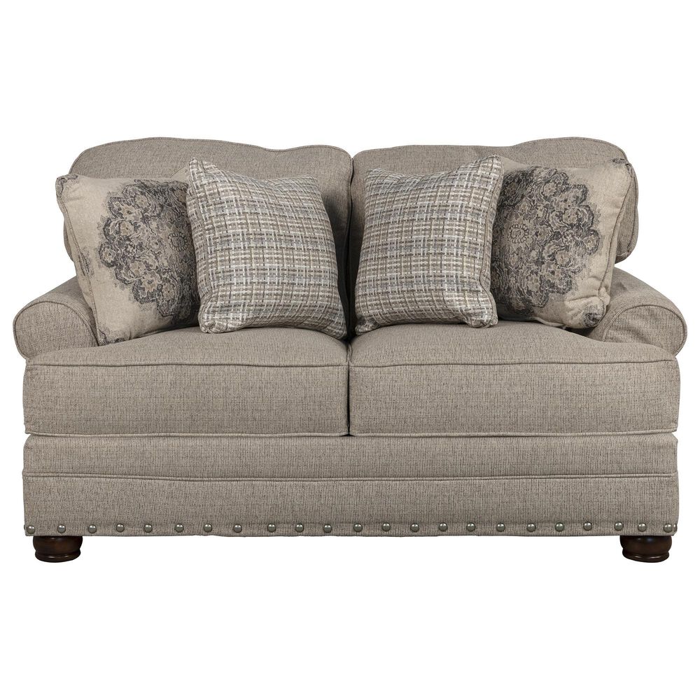 Catnapper Farmington Loveseat in Buff and Walnut, , large