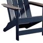 Ashley East Beach Patio Adirondack Chair in Navy Blue and Driftwood, , large