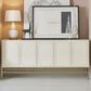 Jennifer Taylor Home Gemini Sideboard in White Lacquer and Gold, , large