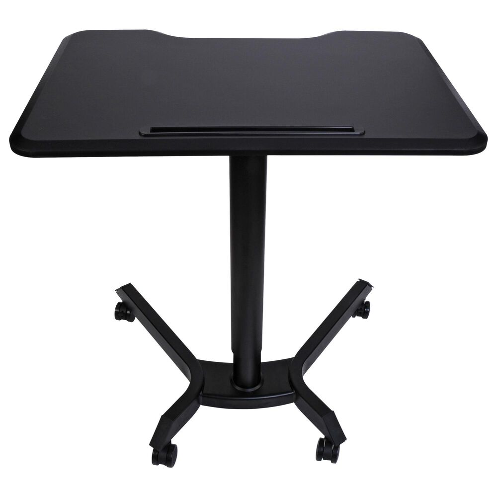 HP Adjustable Sit/Stand Laptop Desk in Black, , large