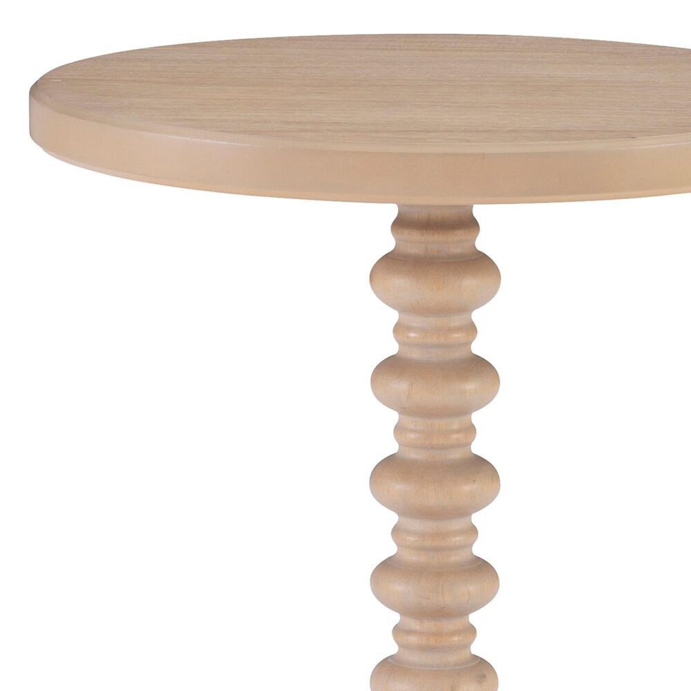 Linon Home Decor Aurora Round Side Table in Natural, , large