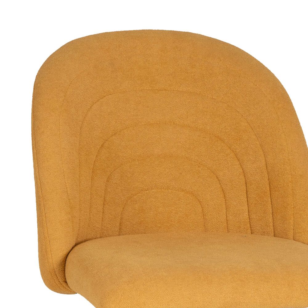 Linon Home Decor Skyla Swivel Office Chair in Yellow, , large