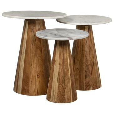 Waltham Nolan 3-Piece Accent Table Set in White and Natural, , large
