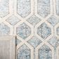 Safavieh Artistry ARR665M 8" x 10" Ivory and Blue Area Rug, , large