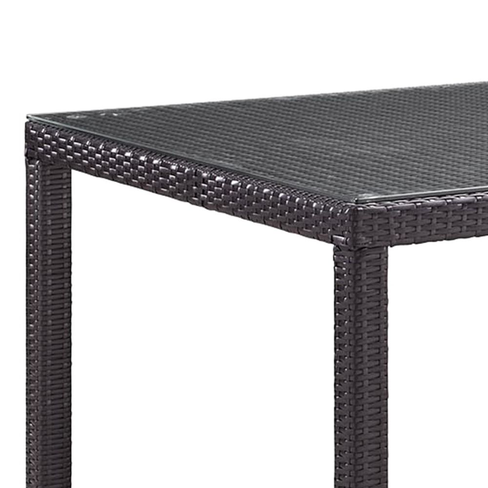 Modway Convene 82" Outdoor Patio Dining Table in Espresso, , large