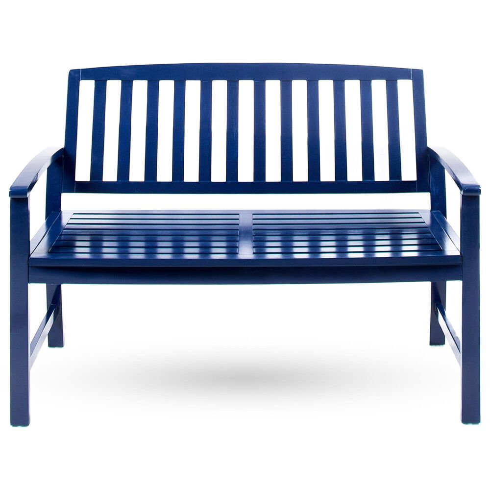 Hearth and Haven Loja Patio Bench in Blue, , large
