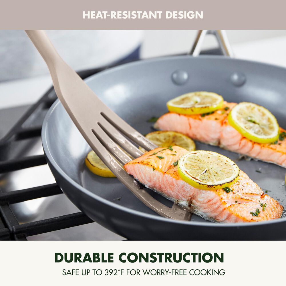 Green Pan Platinum Silicone Fish Turner in Taupe, , large