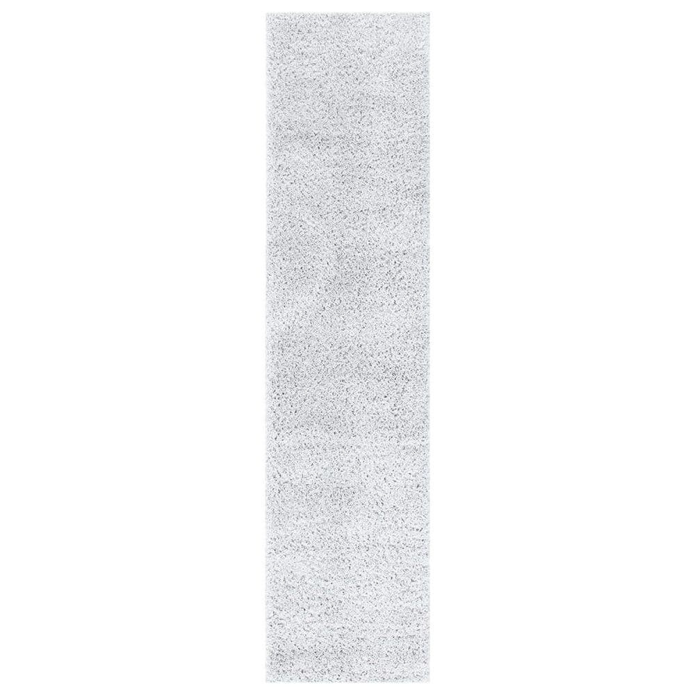 Safavieh August Shag 2" x 8" Light Grey Runner, , large