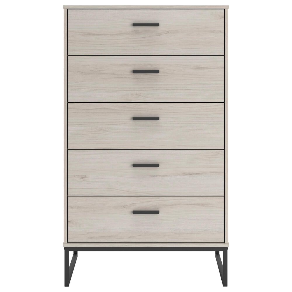 Ashley Socalle 5-Drawer Chest in Light Natural, , large