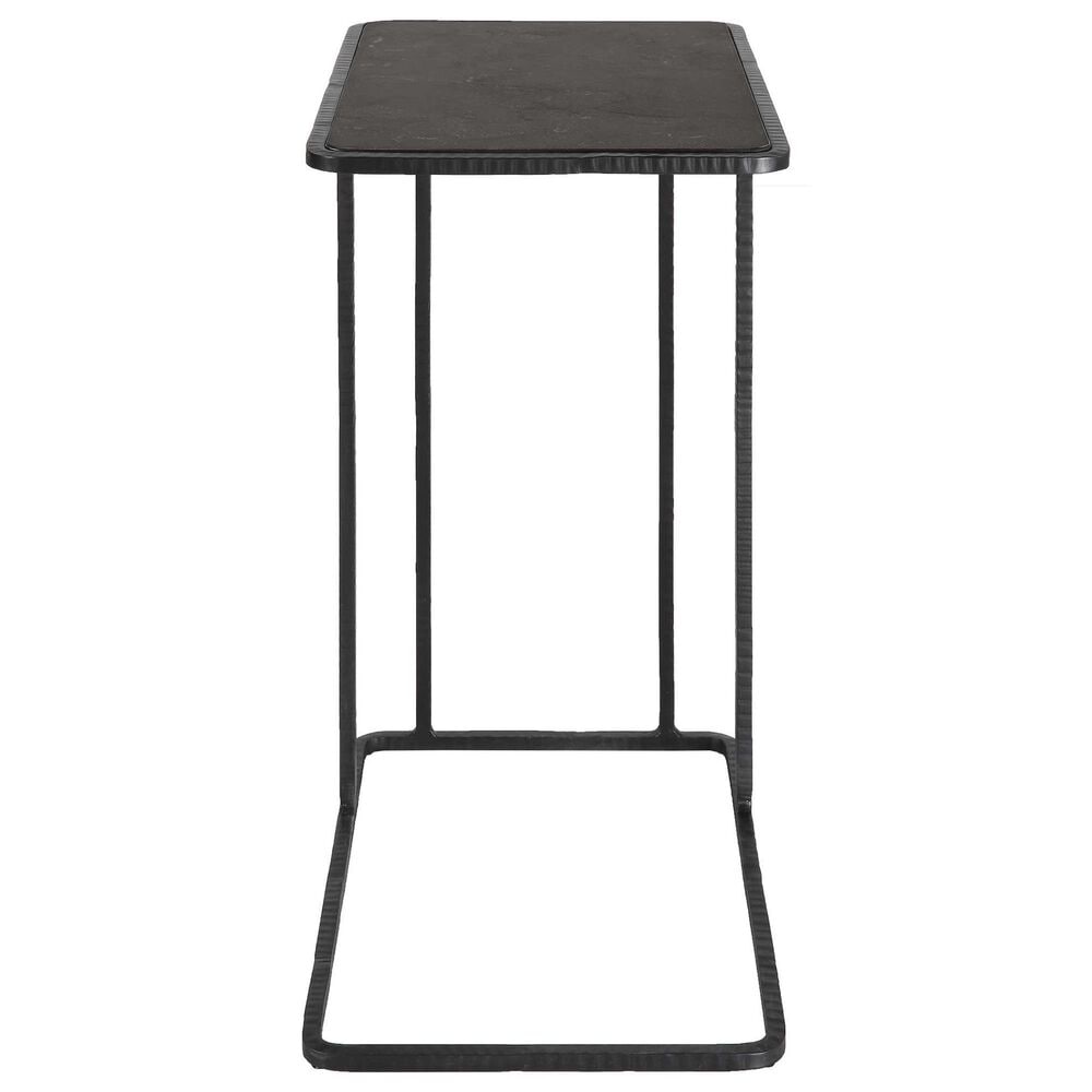 Uttermost Company Cavern Accent Table in Black and Blue, , large