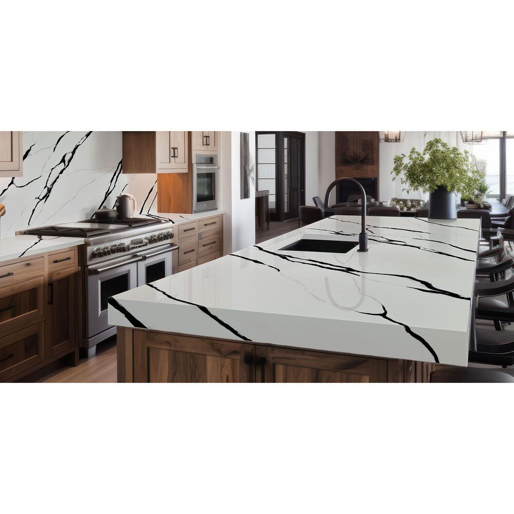 NFM Custom Countertops Calacatta Lumanyx 3cm Quartz Countertop, , large