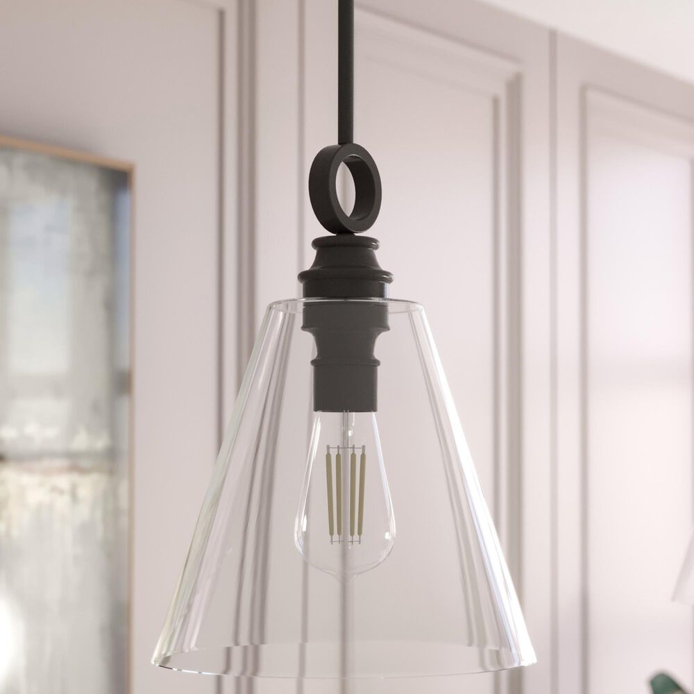 Hunter Klein 12&quot; 1-Light Pendant in Noble Bronze, , large