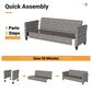 HOMLUX 7 Piece Outdoor Patio Set in Orange, , large