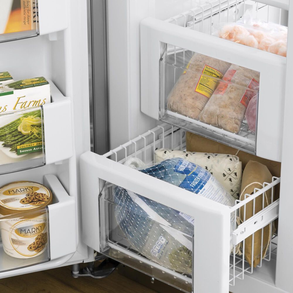 GE Profile 48" Side-by-Side Refrigerator in Fingerprint Resistant Stainless Steel, , large