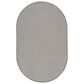 Nourison Courtyard Ivory and Charcoal 5" x 8" Oval Indoor/Outdoor Area Rug, , large