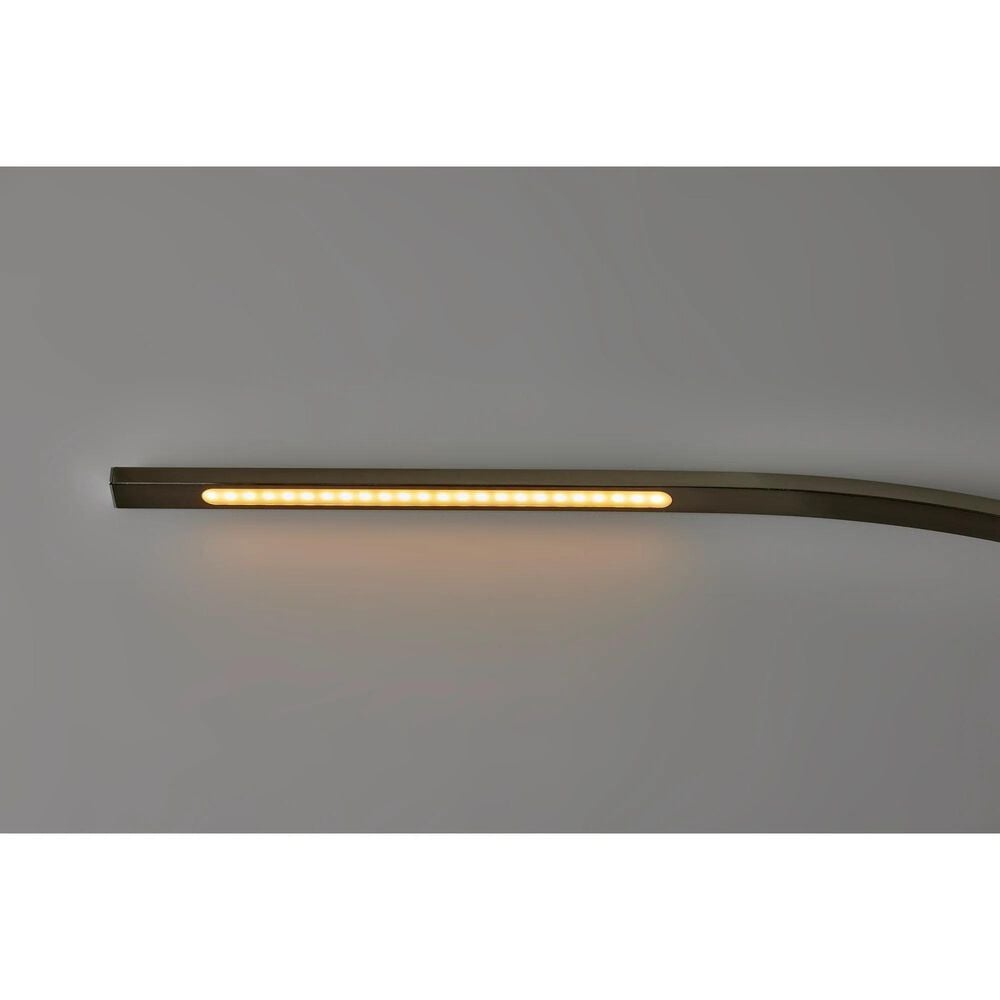 Adesso Sonic LED Arc Floor Lamp in Brushed Steel, , large