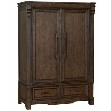 Sasha Lee Grand Teton Armoire in Warm Brown Oak, , large