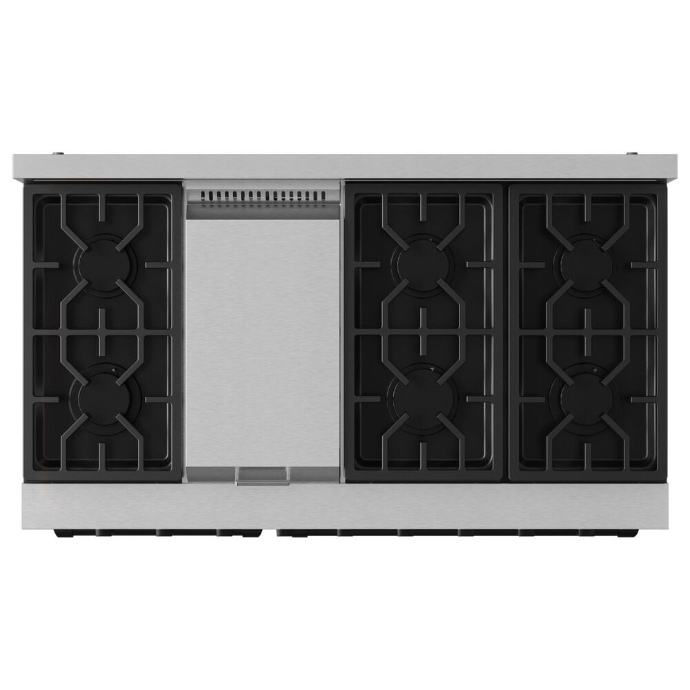 THOR KITCHEN Gordon Ramsay 6.8 Cu. Ft. 48&quot; Professional Natural Gas Range with Black Handle Kit in Stainless Steel, , large
