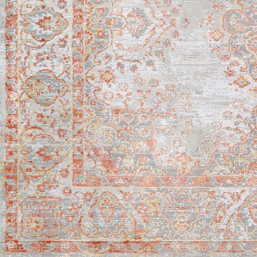 Surya Aisha 6&#39;7&quot; x 9&#39;6&quot; Burnt Orange, Wheat, Off-White, Taupe and Gray Area Rug, , large