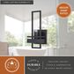 Vaxcel Marquis 1-Light Wall Sconce in Matte Black, , large