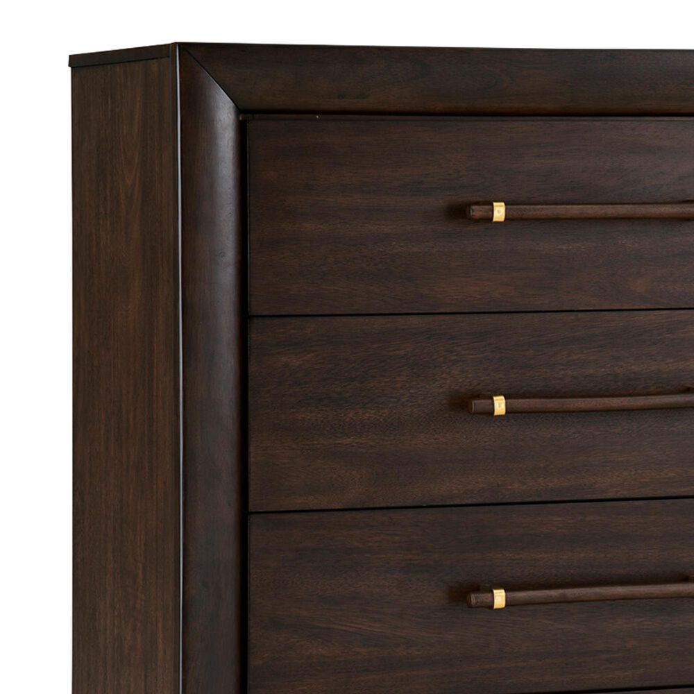 Ashley Dantenton 5 Drawer Chest in Merlot, , large