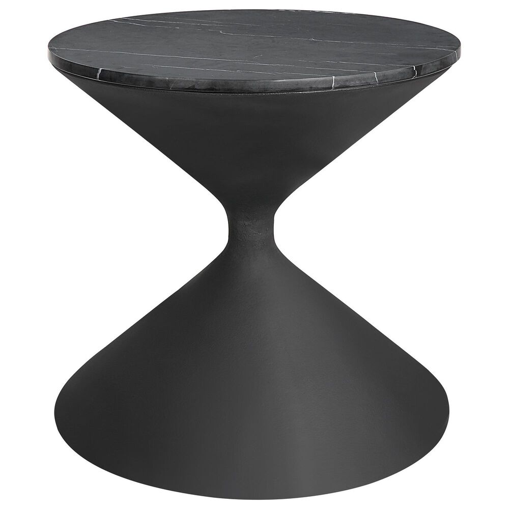 Uttermost Time"s Up Side Table in Matte Black, , large