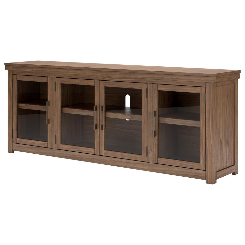 Ashley Boardernest 85&quot; Extra Large TV Stand in Light Brown, , large